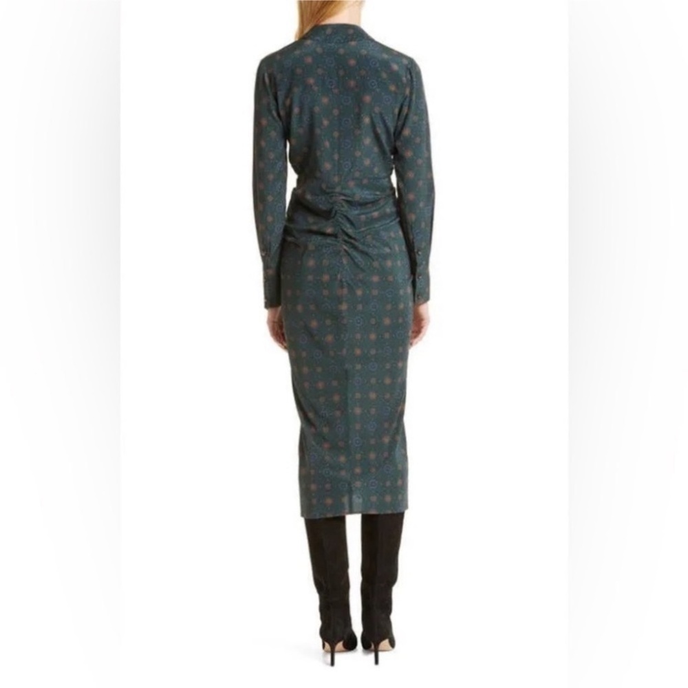 Veronica Beard Emerald Multi Mesika Dress Sz 0 View 2